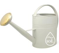 CHECARZHN--NO1-Livlig Arrosoir 10L En Métal, Avec Pomme D'Arro Amovible, Arrosoir Vintage, Pour Le Jardin, Couleur Greige