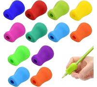 Checarzhn--No1-Lot De 12 Aides À L'écriture Pour Enfants - En Silicone - Ergonomique - Pour Gauche Ou Droite - Couleur Aléatoire
