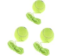 Checarzhn--No1-Lot De 3 Balles De Tennis Avec Cordon, Balle De Tennis Avec Cordon, Équipement De Rechange Idéal Pour Les Exercices De Tennis En Intérieur Et En Extérieur, Avec Une Balle Rebondissante