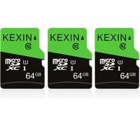 CHECARZHN--NO1-Lot De 3 Cartes Micro Mémoire Microsdxc Sd 64 Go Uhs-I, U3, C10, Tf Pour one, Dash Cam, Caméra De Sport, De Surveillance, Smartphone, Tablette, Ordinateur Portable