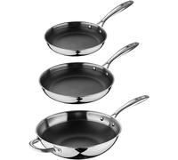 Checarzhn--No1-Lot De 3 Poêles 20/24/28 Cm Multicouches En Acier Antiadhésif Pour Induction Avec Poignée Ergonomique Hi-Tech3