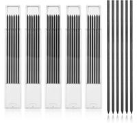 Checarzhn--No1-Lot De 30 Recharges De Crayon Sec De 2,8 Mm, Recharges De Crayon Mécanique Pica Noires, Recharges De Crayon De Charpentier Pour Le Travail Du Bois Et Le Dessin
