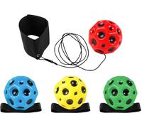 Checarzhn--No1-Lot De 4 Balles À Rebond Élevé Pour Le Poignet Avec Corde - Balle Élastique Pour Le Poignet - Balle De Rebond Pour L'entraînement De La Réactivité - Appareil D'entraînement De La Coord