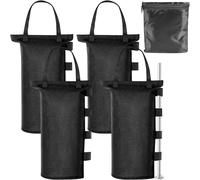 CHECARZHN--NO1-Lot De 4 Poids Pour Tonnelle - Oxford 600D - Imperméables - Sacs De Sable Pour Lestage - Pour Tonnelle Pliante, Tonnelle, Tente D'Extérieur (15 X 50 Cm)