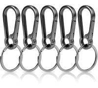 Checarzhn--No1-Lot De 5 Mousquetons Porte-Clés, Mousquetons Amovibles, Petits, Mousquetons, Porte-Clés Avec Mousqueton, Pour Sac À Dos, Randonnée, Clés De Voiture