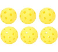 Checarzhn--No1-Lot De 6 Boules De Pickleball Intérieur Extérieur Balles De Pickelball Protection De L'environnement Pe Balle De Pickleball À Rebond Élevé Avec Sac En Filet