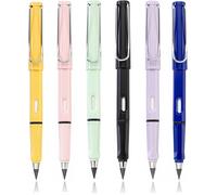 Checarzhn--No1-Lot De 6 Crayons Sans Encre Éternel Infini Crayon Éternel Tête Changeante Everlasting Pencil Réutilisable Crayon Sans Encre Crayon Magique Pour Les Étudiants