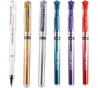 Checarzhn--No1-Lot De 6 Stylos À Encre Gel Brillant De 1,0 Mm - Pour Dessin, Croquis, Marquage - Pour L'école, Le Bureau, La Maison