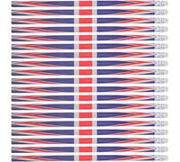 Checarzhn--No1-Lot De 60 Crayons Patriotiques Avec Gommes Avec Gommes Pour La Fête Des Anciens Combattants, Le Jour De L'indépendance Du 4 Juillet, Pour Enfants, Fournitures Scolaires Et De Bureau