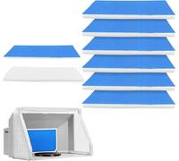 Checarzhn--No1-Lot De 8 Filtres De Cabine De Pulvérisation, Lot De Filtres Pour Cabine De Pulvérisation D'aérographe, Tampon De Filtre Remplaçable Pour Cabine De Peinture Master, Paasche, Sky Enterpr