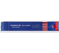Checarzhn--No1-Mars Lumochrom 204 - Etui 12 Mines De Dessin 2mm Rouge