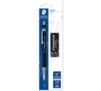 Checarzhn--No1-Mars Technico, Porte-Mine Noir De 2 Mm Avec Indication De Degré Réglable Pour Artistes Et Professionnels, Étui Blister Avec 1 Porte-Mine Et 1 Gomme Rasoplast Noire, 780 C Bkp6