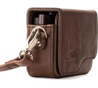 CHECARZHN--NO1-Mg1222 Etui De Protection Avec Bandoulière En Cuir Pour Appareil Photo Canon Powershot G9 X Mark Ii/G9 X Marron Foncé