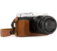 CHECARZHN--NO1-Mg1343 Etui Avec Bandoulière/Accès Batterie En Cuir Pour Appareil Photo X-E3 Marron