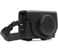 CHECARZHN--NO1-Mg588 Cyber-Shot Dsc-Rx100 Vi, Dsc-Rx100 V, Dsc-Rx100 Iv Étui De Protection En Cuir Avec Bandoulière - Noir