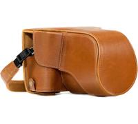 Checarzhn--No1-Mg983 Ever Ready - Étui De Protection En Cuir Avec Bandoulière Compatible Avec X-T30, X-T20, X-T10 (16-50mm / 18-55mm Lenses) - Marron Clair