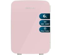 CHECARZHN--NO1-Mini Frigo Bolero Minicoling 6L Bahamas Pink. Capacité 6 L, Fonctionnement 12-220 V, Compatible Avec Caravanes, Fonction Chaud Et Froid, Température Réglable De 5 ºc À 65 ºc