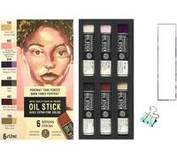 Checarzhn--No1-Mini Oil Sticks 6pcs .Set Portait Tons Fonces Et Mini Pince