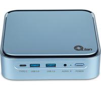 CHECARZHN--NO1-Mini Pc Intel Core I3 1115G4 2 Coeurs Jusqu'À 4,1 Ghz Intel Uhd Graphics 8Gb Ddr4 3200Mhz 128Gb Ssd M.2 Nvme Gen3X4 Wlan Wifi 5 Lan 1 Gb Win 11 Pro (Bleu)