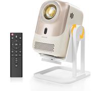 CHECARZHN--NO1-Mini Projecteur 4K 1080P Full Hd, Android Os, Smart Vidéoprojecteur Rotatif 360°, 450Ansi, Wifi6/Bt5.2, Autofocus& Auto Keystone, Vidéoprojecteur Portable Pour Home Theater/Outdoor Bes
