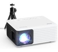 CHECARZHN--NO1-Mini Projecteur Avec Trépied, Vidéoprojecteur 1080P Full Hd Supportée 720P Natif, Rétroprojecteur Portable Led Pour Home Cinéma, Compatible Avec Smartphone Hdmi Usb Firestick (Black)