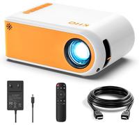 CHECARZHN--NO1-Mini Projecteur Pour Films En Plein Air, Projecteur Vidéo Full Hd 1080P Pour Iphone, Projecteur Portable Pour Utilisation Home Cinéma, Compatible Avec Smartphone, Tv Stick, Ps4, Hdmi,