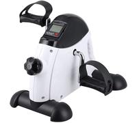 Checarzhn--No1-Mini Vélo D'appartement Résistance Réglable Pédale Pour Les Bras Et Les Jambes Avec Ecran Lcd Blanc