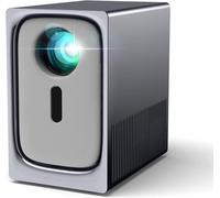 CHECARZHN--NO1-Mini Videoprojecteur 4K Supporté, Mini Projecteur Video Portable Retroprojecteur Portable Home Cinéma, Full Hd 1080P, Correction Verticale Auto, Focus Électrique, 15000 Lumen
