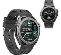 Checarzhn--No1-Montre Connectée Omoled Tracker, Appels, Bluetooth,100+ Mode Sport Santé Fitness Tracker, Chronomètre Pour Android Ios Watch S2 Unique Avec Puce Sf (Noir)