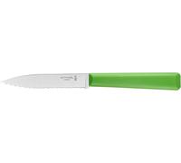 Checarzhn--No1-N°313 Couteau Cranté De Cuisine Les Essentiels - Lame Dentée Acier Inoxydable - Manche Polymère Robuste - Passe Au Lave-Vaisselle - Léger - Vert