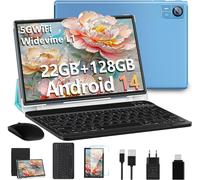 CHECARZHN--NO1-Newest Tablet Android 14 10 Pollici 22Gb Ram+128Gb Rom(1Tb Tf), 8000 Mah,Octa-Core T606,2.0Ghz, Wifi5G+2.4G, Gps, 8Mp + 5Mp, Bluetooth 5.0,Cast, Tablet Pc Con Custodia, Tastiera E Mouse