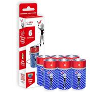 CHECARZHN--NO1-Onder Full Energy - Pack De 6 Piles Alcalines C/Lr14 1,5V - Longue Durée, Anti-Fuite, Sans Plastique - Idéales Pour Radios, Lampes, Jouets, Balances, Équipements Pro, U Domestique Ou Qu