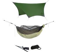 Checarzhn--No1-Overnight Set ¿ Hamac Ultra Léger Moustique Traveller Quilted + Corde D'aventure + Protection Contre Les Intempéries