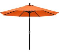 CHECARZHN--NO1-Parasol De Terrasse De 2,7 M ¿ Parasol De Table Imperméable Avec Bouton-Poussoir D'Inclinaison Et Manivelle, 8 Baleines, Protection Uv, Pour Jardin, Pelouse, Terrasse Et Arrière-Cour
