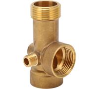 CHECARZHN--NO1-Pipe À Eau En Laiton À 5 Voies, Raccord De Tuyau En Laiton À 5 Voies G1 G1/4 Connecteur De Pipeline De Gaz D'Huile D'Eau Pour Cuisine Salle De Bain