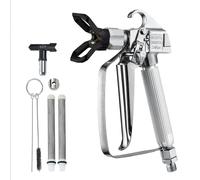 CHECARZHN--NO1-Pistolet Pulvérisateur De Peinture Sans Air, Haute Pression 248 Bar, Avec Embout 517, Kit À Joint Pivotant, Avec Filtres, Aiguille De Nettoyage Et , Pour Machine De Pulvérisation Sans