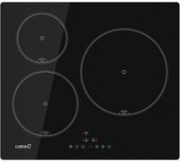 CHECARZHN--NO1-Plaque À Induction Ib 6303 E2 Bk 3 Zones Cuisson Contrôle Tactile 9 Niveaux Puissance Réglable Verrouillage Sécurité Minuterie Couleur Noire
