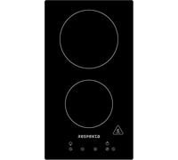 CHECARZHN--NO1-Plaque De Cuisson Vitrocéramique Domino Autonome Sans Cadre / 2 Plaques Avec Pr / 9 Niveaux De Puissance / Contrôle Tactile / Sécurité Enfants / Minuterie / 30 Cm / Noir / Km9130T-28