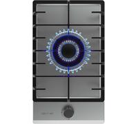 CHECARZHN--NO1-Plaque De Gaz Butane Et Naturel 1 Feu Bolero Squad G 1200F Inox. 3500 W, Acier Inox, Grilles Complètes En Fonte, Brûleur Wok Triple Couronne, Allumage Électrique, Système De Sécurité