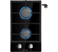 CHECARZHN--NO1-Plaque Gaz 2 Feux Avec Grille, 4750W, Plaque Induction 2 Feux - Avec Kit Gpl Pour Gaz/Gpl [Classe Energétique A +] 220 V 240 V (Verre Trempé)