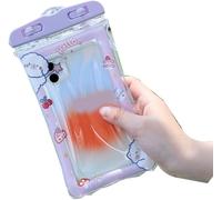 CHECARZHN--NO1-Pochette Étanche Pour Téléphone, Toucher Sensible, Aspect Dessin Animé, Petit Et Mignon, Matériau Pvc, Résistant À L'Usure Et Durable, Transparent, Avec Cordon Pour La Natation, La Dér