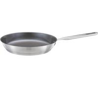 Checarzhn--No1-Poêle, Ø 28 Cm, Poêle Anti-Adhésive, Convient Pour Toutes Les Cuisinières, Inox Recyclé, All Steel, Argenté, 1064745