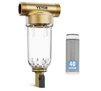 CHECARZHN--NO1-Préfiltre À Eau Rotatif, 40 Microns, Filtre À Sédiments Pour Eau De Puits De Toute La Maison, 19 Mm G-F + 25,4 Mm G-M, 4 T/H Débit Haut, Pour Systèmes De Filtration D'Eau Dans Toute La 