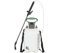 CHECARZHN--NO1-Pulvérisateur À Pression 5 L, Appareil, Lance Tuyau, Ceinture, Plante Jardin, 3 Bar, Buse Réglable, Blanc