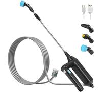 CHECARZHN--NO1-Pulverisateur De Jardin Electrique 7.4V, Pulverisateur Electrique Toiture, Pulverisateur Lance Telescopique, Pulverisateur A Pression Avec 3 Buses Et Tuyaux De 8M Pour Arro , Désherbag