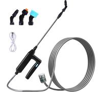 CHECARZHN--NO1-Pulvérisateur Électrique Pour Plantes Avec Tige Télescopique De 60 Cm, Pulvérisateur Sans Fil Avec 3 Buses Et Tuyau De 5 M Avec Boule Filtrante, Pulvérisateur De Jardin Électrique, Pul