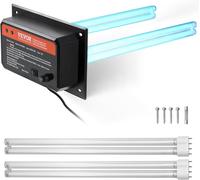 CHECARZHN--NO1-Purificateur D'Air Conduit Cvc Maison 72 W Épurateur D'Air De Conduit De Climatisation, Longueur Onde 254 Nm, Lumière Uv Uvc, Avec 2 Ampoules Uv 411 Mm, Purification Puissante, Pour Cl