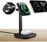Checarzhn--No1-Qi2 Station De Charge Sans Fil 3 En 1, Certifié Chargeur Apple Watch Et Support De Chargeur Qi2 15 W Magsafe Pour Iphone, Pour Plusieurs Appareils, Iphone 16/15/14/13, Montre Et Airpods