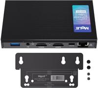 CHECARZHN--NO1-Quieter 3Q Mini Pc Sans Ventilateur N5105, Petit Ordinateur Portable, Lpddr4, Win 11, Hdmi 4K*2, 2,4 G/5 G Wi-Fi 5, Gigabit Ethernet, Bt 5.1, Usb 3.2 * 4, Ssd, Montage Vesa (8G/256G)