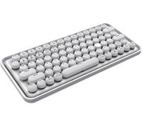 CHECARZHN--NO1-Ralemo Pre 5 Clavier Usb + Bluetooth Allemand Blanc